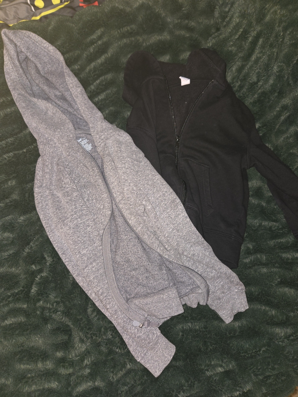 Old Navy Black Hooded Zip-Up Jacket